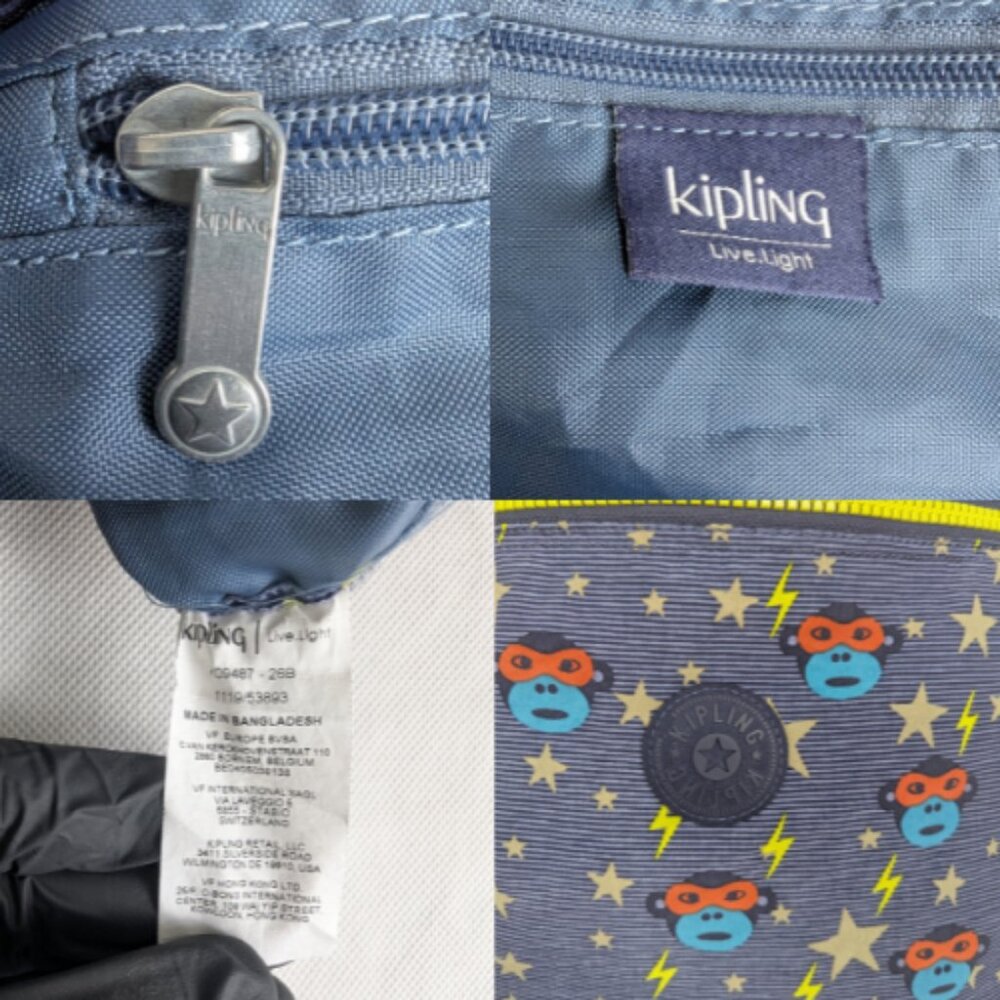 Kipling Supertaboo Medium Drawstring Backpack Pur… - image 3